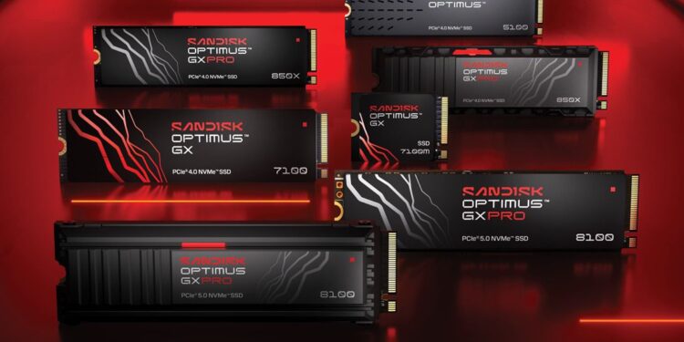 سانديسك تكشف عن العلامة التجارية الجديدة لمحركات الأقراص الصلبة SANDISK Optimus™