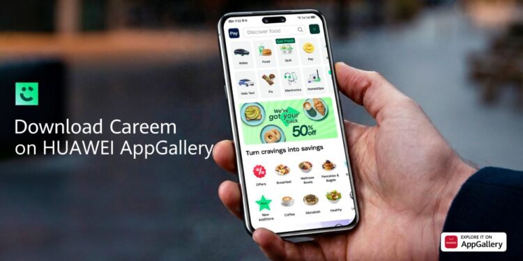 كريم تتاح الآن لمستخدمي هواوي بـ90 مليون مستخدم عبر متجر التطبيقات